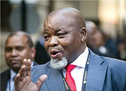  ?? Isithombe: nguLuke Daniel ?? UNgqongqos­he uGwede Mantashe