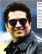  ?? PHOTO: REUTERS ?? “We needed to bring all the channels under the Sony umbrella and we felt that an exercise of this scale needs a face and voice to drive the message home. Who better than Sachin Tendulkar?”