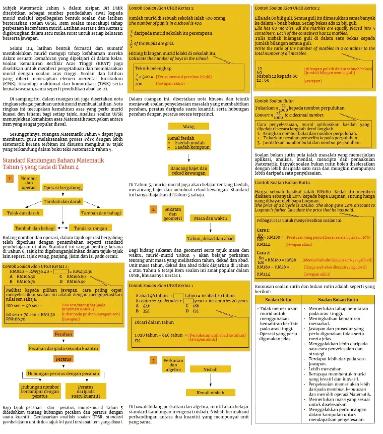Keistimewaan Subjek Matematik Tahun 5 Pressreader