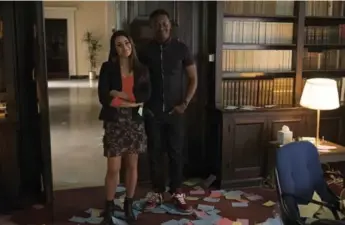  ?? TONY RIVETTI/ABC ?? In The Mayor, Brandon Micheal Hall stars as a town’s unlikely mayor, with Lea Michele playing his chief of staff.