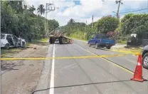  ??  ?? Causa. Según la Policía, el conductor del auto iba sobrepasan­do y a una velocidad inadecuada.