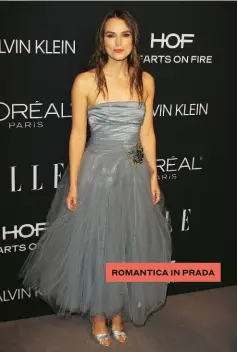  ??  ?? ROMANTICA IN PRADA