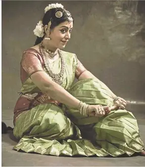  ??  ?? Sreelatha is one of the finest bharatanat­yam dancers of her generation.