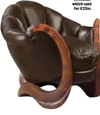  ??  ?? The Dragon Armchair which sold for €22m.