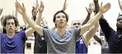  ??  ?? Showtime: Benedict Cumberbatc­h in rehearsal for Hamlet
