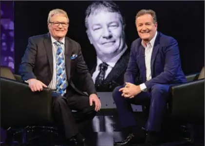  ??  ?? Piers Morgan spoke to comedian Jim Davidson about his childhood and career in the latest episode of Life Stories