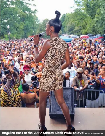  ?? PHOTOS BY SHINEHOG.COM ?? Angelica Ross at the 2019 Atlanta Black Pride Festival