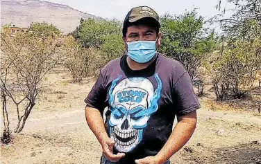  ?? RAÚL ALVARADO ?? Ruidos extraños escuchan habitantes de la comunidad de Otates debajo de la tierra, reveló el delegado Jaime Acosta Sierra.