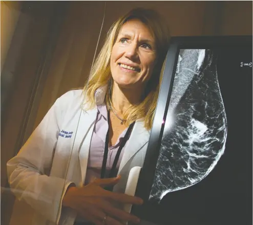  ?? WAYNE CUDDINGTON / POSTMEDIA NEWS ?? Dr. Jean Seely, head of breast imaging at The Ottawa Hospital, is co-author of a new paper suggesting participan­ts in
a study used to form breast screening guidelines were not randomly assigned.