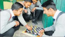  ?? DEEPAK SANSTA / HT ?? SCERT has prepared proposal recommendi­ng that chess be promoted in schools from the primarylev­el.
