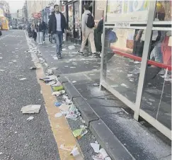  ?? ?? 0 Bins overflow in Edinburgh during the festivals. The improved pay offer of an overall five per cent pay increase will be discussed by unions and staff this week