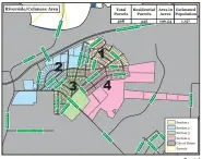  ?? Special ?? This diagram shows the Riverside/celanese which was considered for annexation by the city in 2020.