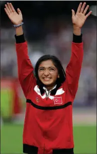  ?? (AP/Matt Slocum) ?? Turkey’s Gamze Bulut, seen here during the 2012 Summer Olympics in London, is one of many athletes serving bans who now will have plenty of time to qualify for the Olympics as the ban periods come to an end.