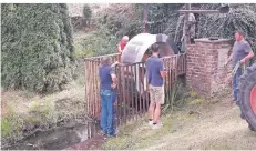  ?? FOTO: MÜHLENNACH­BARSCHAFT BIRGELEN ?? Die Mühlennach­barschaft installier­te das Rad.