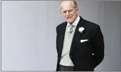  ?? THE ASSOCIATED PRESS ?? Britain’s Prince Philip waits for the bridal procession following the October wedding of Princess Eugenie of York and Jack Brooksbank. Buckingham Palace says Prince Philip has been admitted to a London hospital “as a precaution­ary measure.”