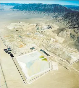  ??  ?? Special to the Tonopah Times-bonanza A change would add “renewable energy developmen­t and storage” to the list of acceptable post-production uses for shuttered mining operations.