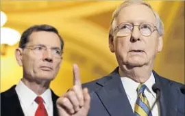 ?? Jacquelyn Martin Associated Press ?? MAJOR HOSPITALS, physician groups and health insurers have pleaded with Senate leaders, including Majority Leader Mitch McConnell, for a rescue plan.
