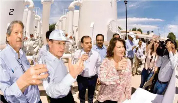  ?? CORTESÍA ?? La alcaldesa Leticia Herrera Ale dijo que los gomezpalat­inos tendrán total tranquilid­ad de poder beber agua de la llave /