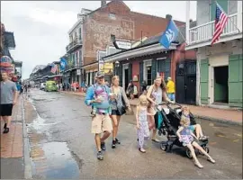  ?? Jenny Jarvie Los Angeles Times ?? FAMILIES are already including the French Quarter in their tours of New Orleans. Lt. Gov. Billy Nungesser wants to encourage that by making it a state park.