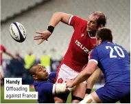  ??  ?? Handy Offloading against France