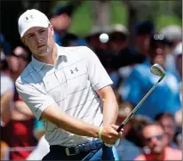  ??  ?? FALLING SHORT: Jordan Spieth is struggling around the greens