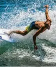  ?? Foto: dpa ?? Surfen gehört erstmals zum olympische­n Programm.