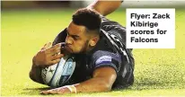  ??  ?? Flyer: Zack Kibirige scores for Falcons