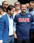  ??  ?? Salvini durante l’ultima visita a Bari