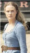  ?? HBO CANADA ?? Evan Rachel Wood in Westworld.