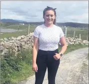  ?? ?? Kildorrery’s Emma Hurley, a finalist at the 2021 Macra na Feirme Leadership Awards.