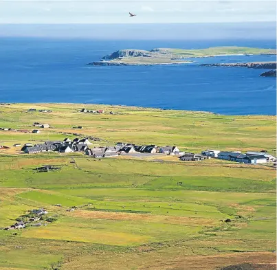  ??  ?? PRIME SPOT: Saxa Vord in Shetland has been named as one potential site for launching satellites BY SCOTT MACLENNAN