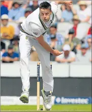  ?? Picture: AFP ?? TESTING TIMES: Morne Morkel bowls during the fourth Test match between England and South Africa at Old Trafford