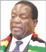  ??  ?? President Mnangagwa