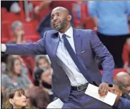  ?? AP - Lynne Sladky, file ?? Hawks coach Lloyd Pierce has been one of the proponents of improving the understand­ing of racial equality in the NBA.