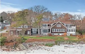  ?? PROVIDED BY JIM GIAMPA ?? This six-bedroom, six-bathroom house at 98 Beach Hill Road in New Castle sold for $6.495 million in January 2023, setting a record for the highest-priced home sold in New Castle, according to Seacoast Board of Realtors statistici­an John Rice.