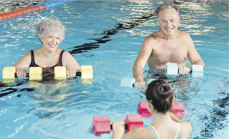  ??  ?? Seniors shouldn’t let age hold them back from starting a fitness routine, writes Paul Robinson. He points out that regular exercise improves health and keeps people engaged and self-reliant.