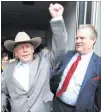  ?? K.M. Cannon Las Vegas Review-journal ?? Cliven Bundy walks out of Lloyd George U.S. Courthouse in Las Vegas on Jan. 8, 2017.