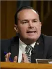  ?? AP ?? Sen. Mike Lee, R-Utah