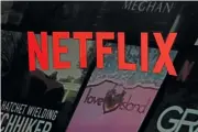  ?? AP PHOTO/RICHARD DREW ?? The Netflix logo is shown in 2023 on the company’s website in New York.