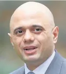  ??  ?? > Sajid Javid