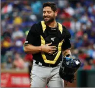  ?? AP/TONY GUTIERREZ ?? Francisco Cervelli of the Pittsburgh Pirates, who has been out since late May with a concussion, told reporters Saturday that he wants to “feel normal as a human being” again, but denied saying he doesn’t want to catch anymore.