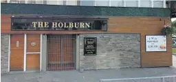  ??  ?? LAST ORDERS The Holburn bar are ditching their plastic straws