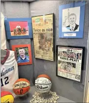  ?? ?? RIGHT: Gary Andrews’ legacy to the game of basketball in Indiana is now on display in New Castle.