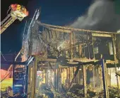  ?? NAGS HEAD OCEAN RESCUE ?? Fire destroyed a house used by Outer Banks lifeguards in Kill Devil Hills, leaving two injured.