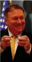  ??  ?? Middle East visit: US Secretary of State Mike Pompeo