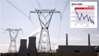  ??  ?? ECONOMISTS warn that Eskom’s load shedding will take its toll on the economy in the fourth quarter and beyond. | REUTERS