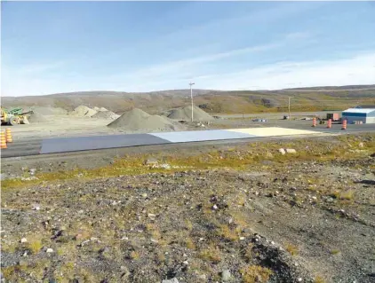  ?? CHAIRE DE RECHERCHE INDUSTRIEL­LE I3C ?? Un des lieux d’essai de l’équipe de chercheurs chapeautée par le professeur Guy Doré, à Salluit, au Nunavik