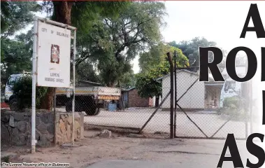  ??  ?? The Luveve Housing office in Bulawayo