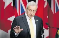  ?? CHRIS YOUNG / THE CANADIAN PRESS FILES ?? “Ontario will not be in the business of running physical cannabis stores,” Finance Minister Vic Fedeli said.
