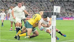  ??  ?? Ben Youngs in action in the win over Australia (see story right).